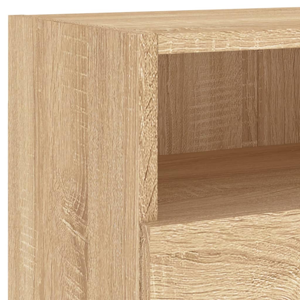 vidaXL TV Wall Cabinets 2 pcs Sonoma Oak 80x30x30 cm Engineered Wood