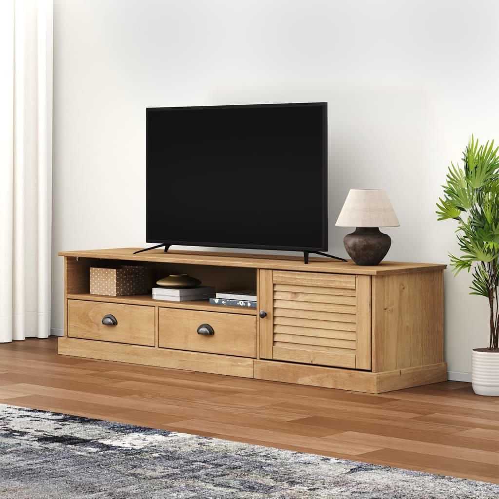 vidaXL TV Cabinet VIGO 156x40x40 cm Solid Wood Pine