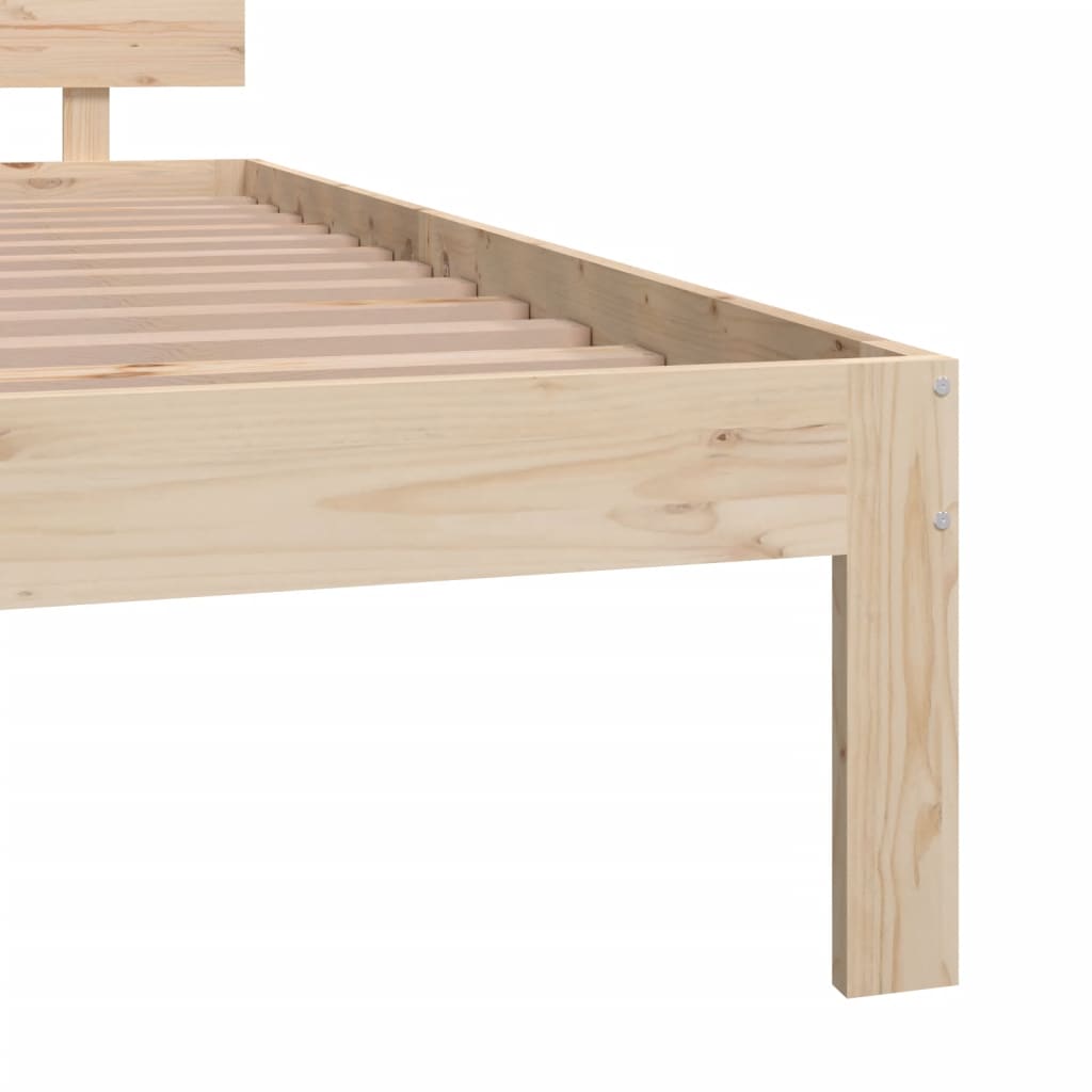 vidaXL Bed Frame without Mattress Solid Wood Pine 200x200 cm