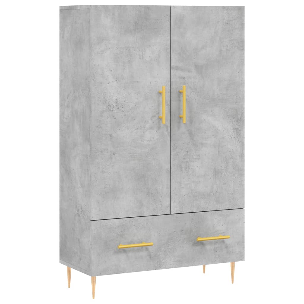 vidaXL Highboard Concrete Grey 69.5x31x115 cm Engineered Wood