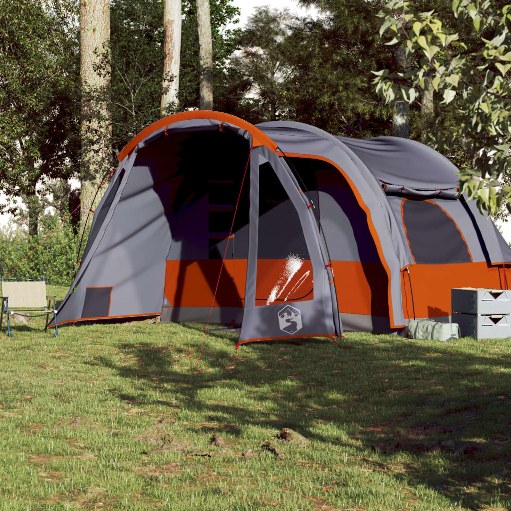 vidaXL Family Tent 6-Person Grey Waterproof