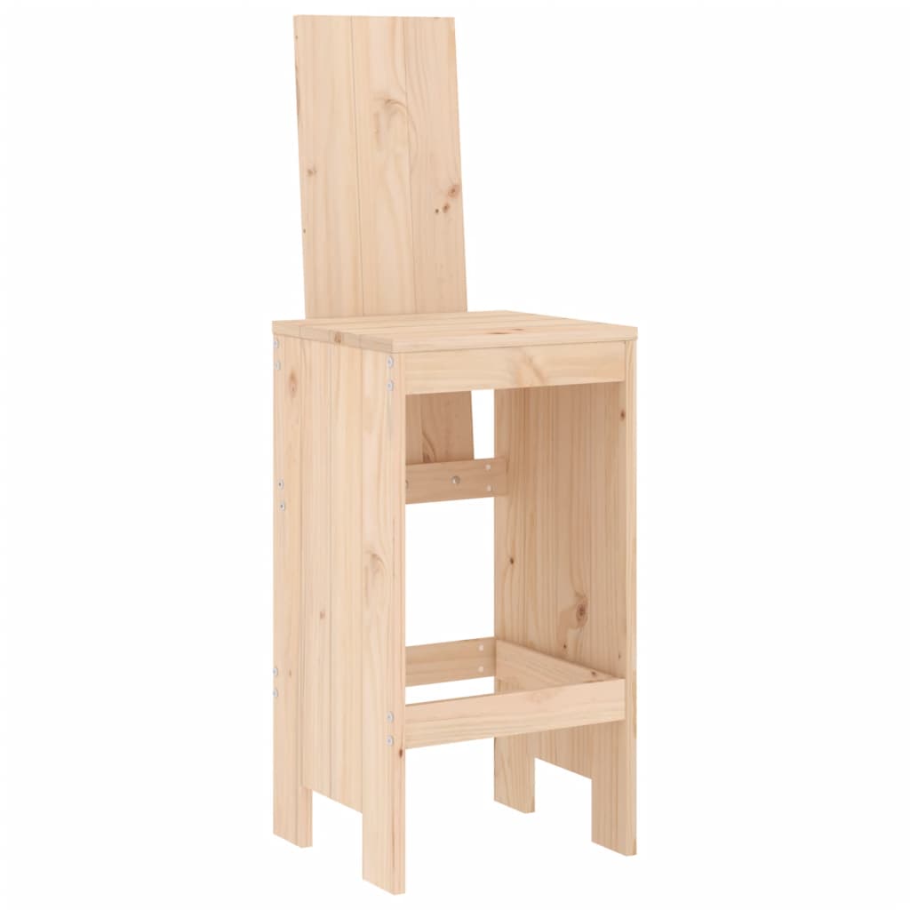 vidaXL Bar Stools 2 pcs 40x42x120 cm Solid Wood Pine