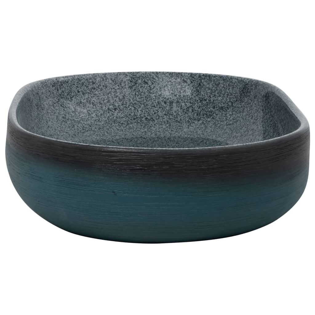 vidaXL Countertop Basin Turquoise Oval 59x40x14 cm Ceramic