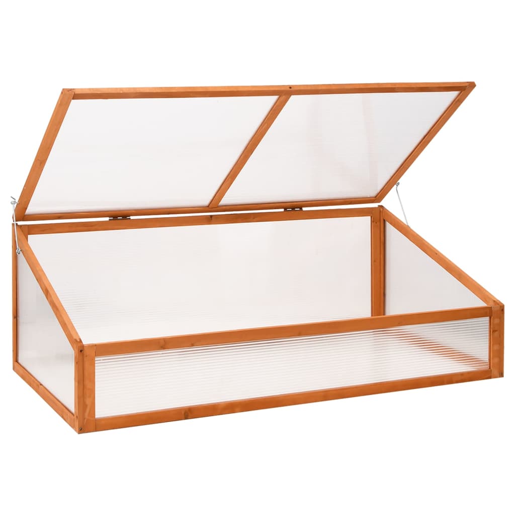 vidaXL Greenhouse Orange 110x58.5x39 cm Fir Wood