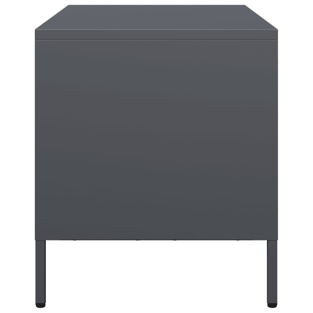 vidaXL TV Cabinet Anthracite 68x39x43.5 cm Cold-rolled Steel