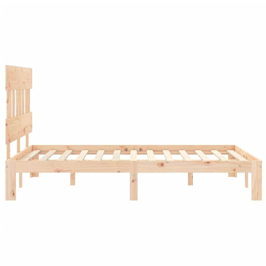 vidaXL Bed Frame without Mattress 140x190 cm Solid Wood Pine