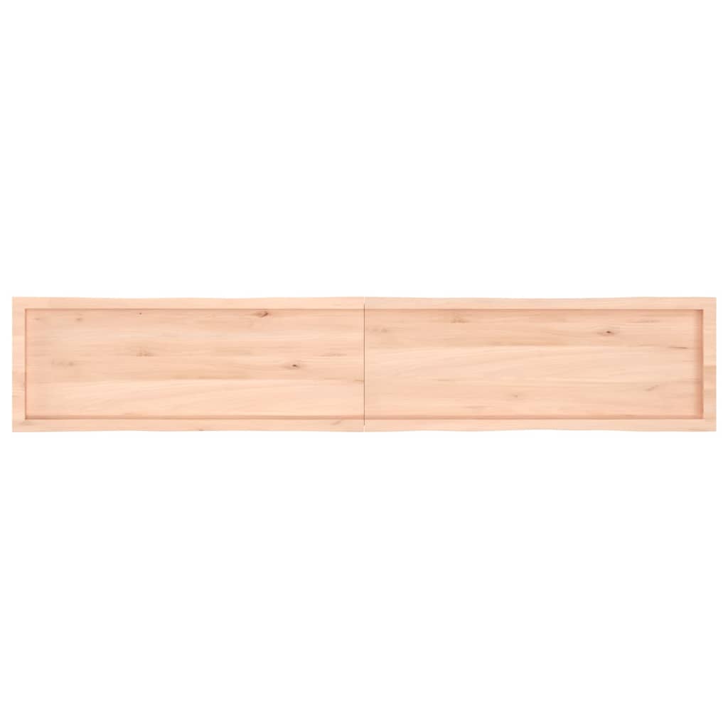 vidaXL Table Top 220x40x(2-4) cm Untreated Solid Wood Live Edge