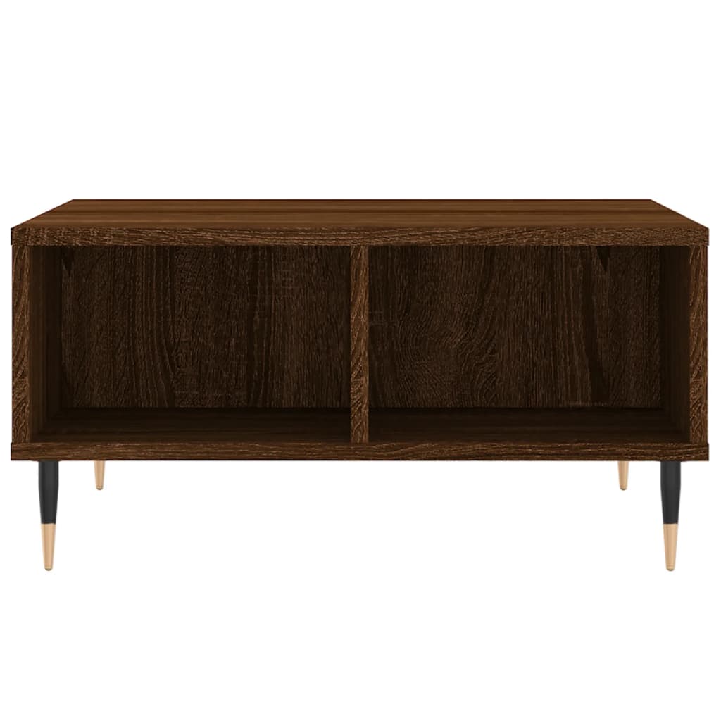 vidaXL Coffee Table Brown Oak 60x60x30 cm Engineered Wood