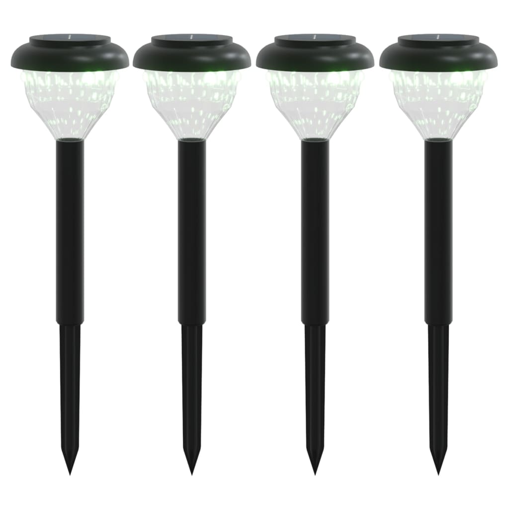 vidaXL Solar Pathway Lights with Ground Spikes 4 pcs Warm White & RGB