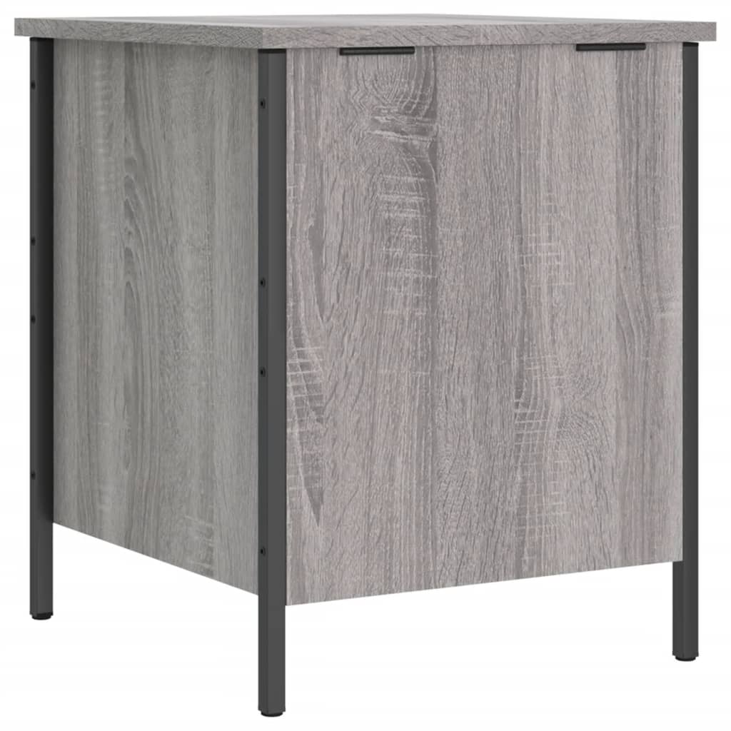 vidaXL Storage Bench Grey Sonoma 40x42.5x50 cm Engineered Wood