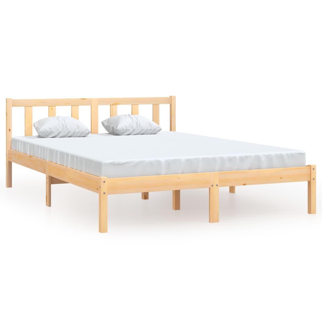 vidaXL Bed Frame without Mattress Solid Wood Small Double