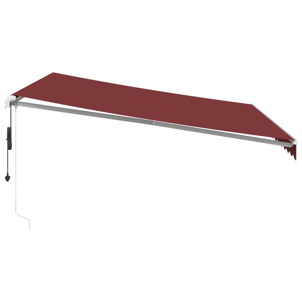 vidaXL Automatic Retractable Awning Burgundy 400x300 cm