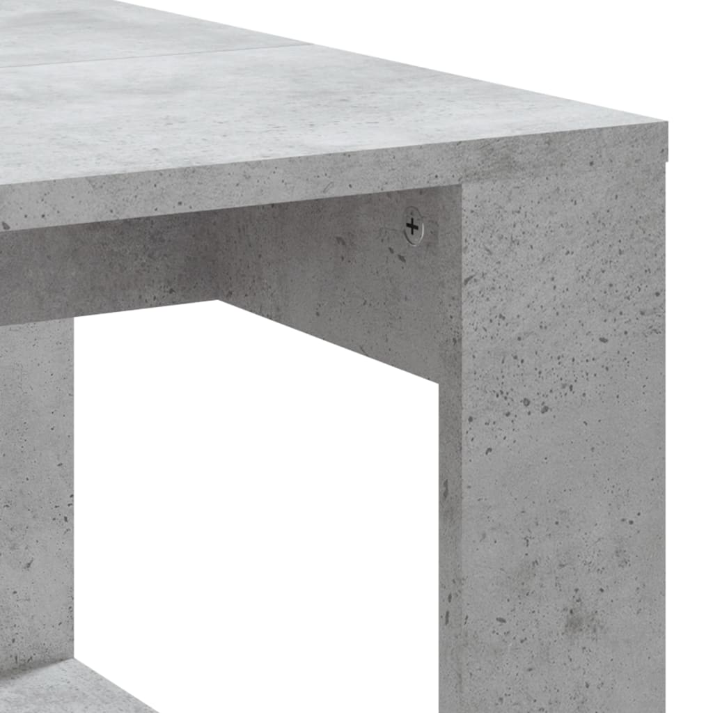 vidaXL Coffee Table Concrete Grey 102x50x35 cm Engineered Wood