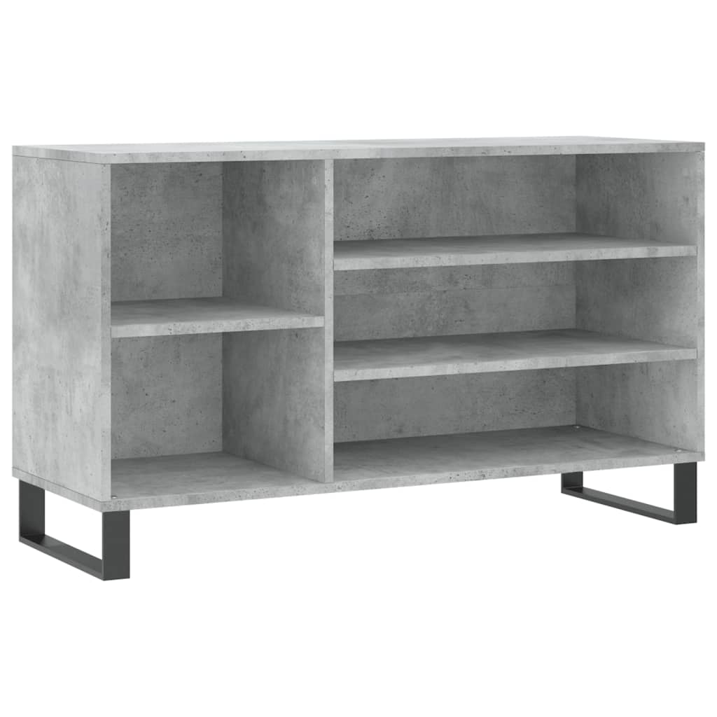 vidaXL Shoe Cabinet Concrete Grey 102x36x60 cm Engineered Wood