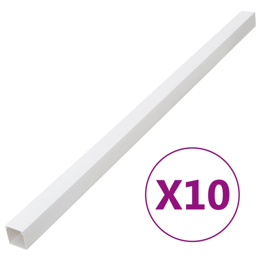 vidaXL Cable Trunking 100x40 mm 10 m PVC