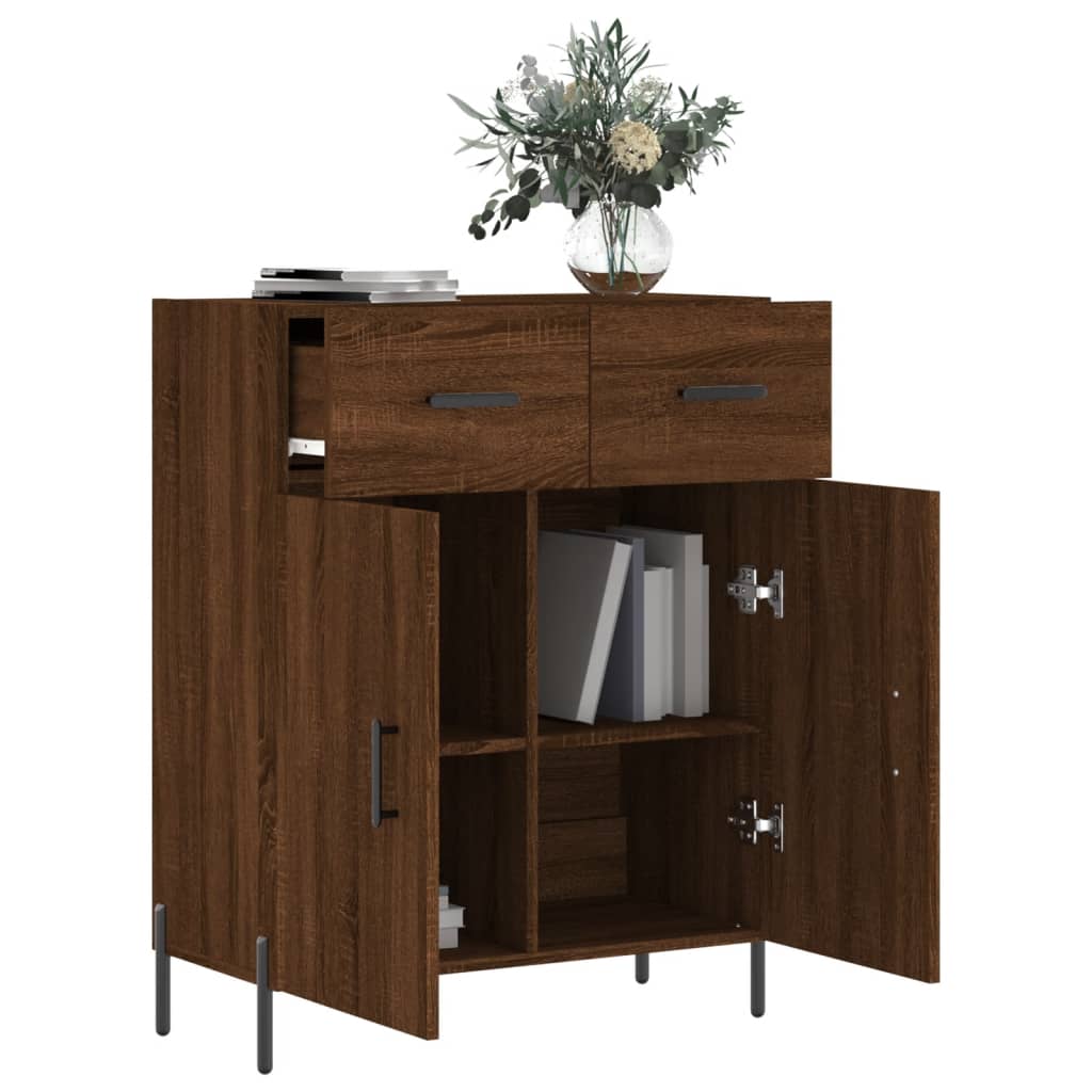 vidaXL Sideboard Brown Oak 69.5x34x90 cm Engineered Wood