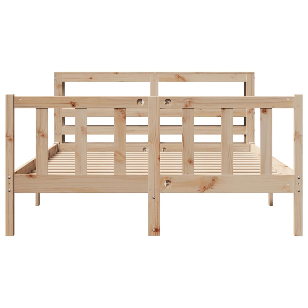 vidaXL Bed Frame without Mattress 160x200 cm Solid Wood Pine