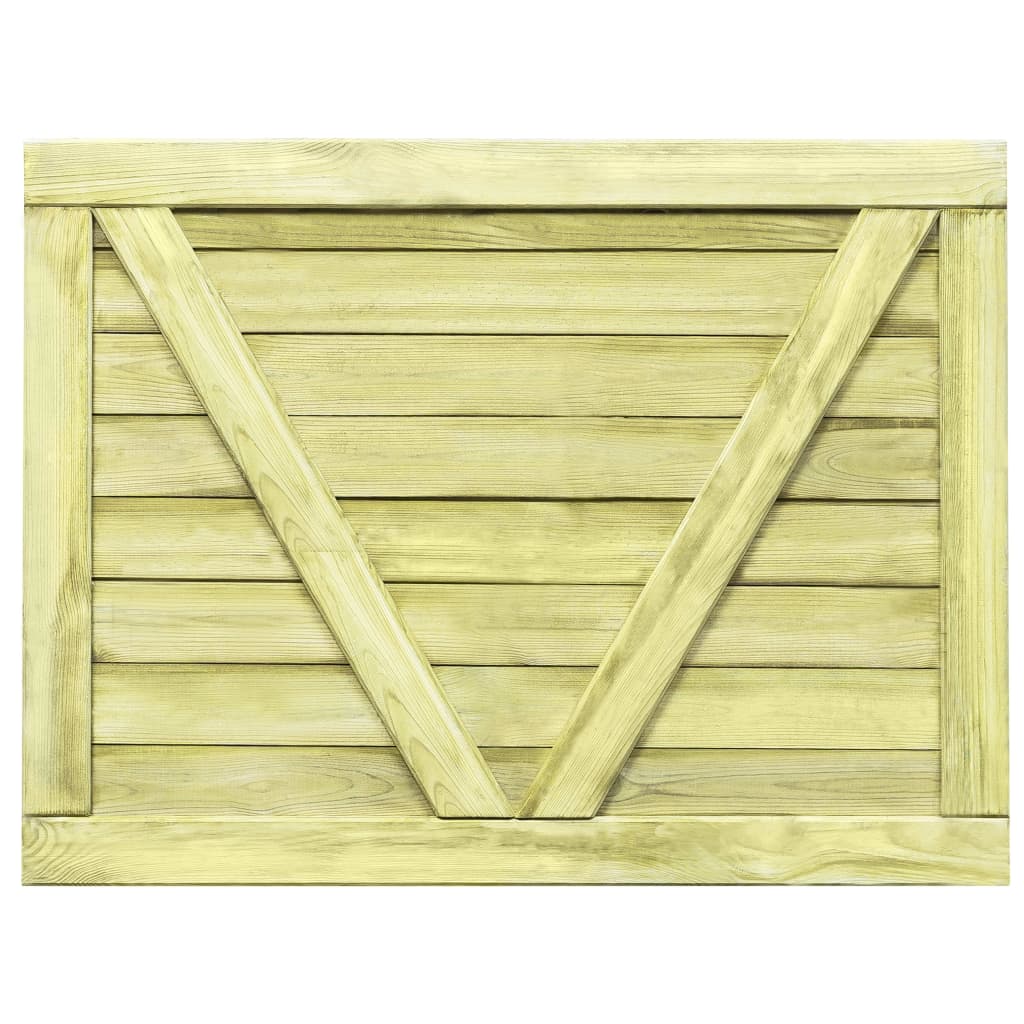 vidaXL Garden Gate Impregnated Pinewood 75x100 cm