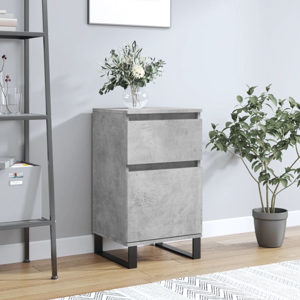 vidaXL Sideboard Concrete Grey 40x35x70 cm Engineered Wood