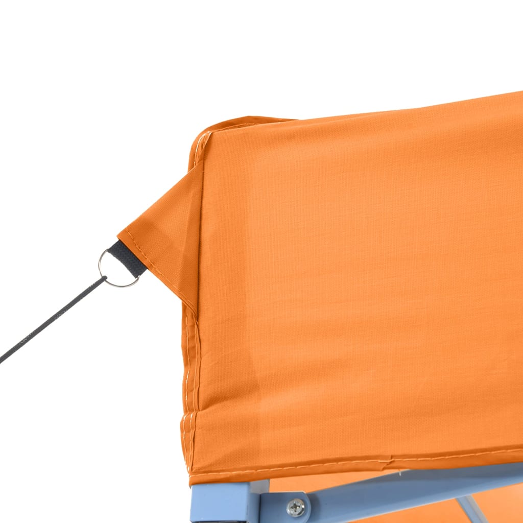 vidaXL Foldable Party Tent Pop-Up with 2 Sidewalls Orange