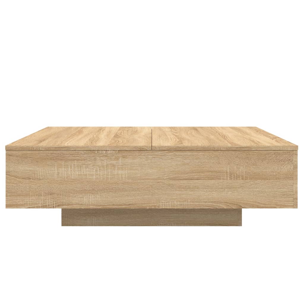 vidaXL Coffee Table Sonoma Oak 100x100x31 cm Engineered Wood