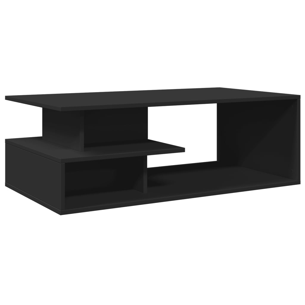 vidaXL Coffee Table Black 102x55x35 cm Engineered Wood