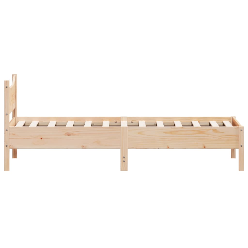 vidaXL Bed Frame without Mattress 100x200 cm Solid Wood Pine