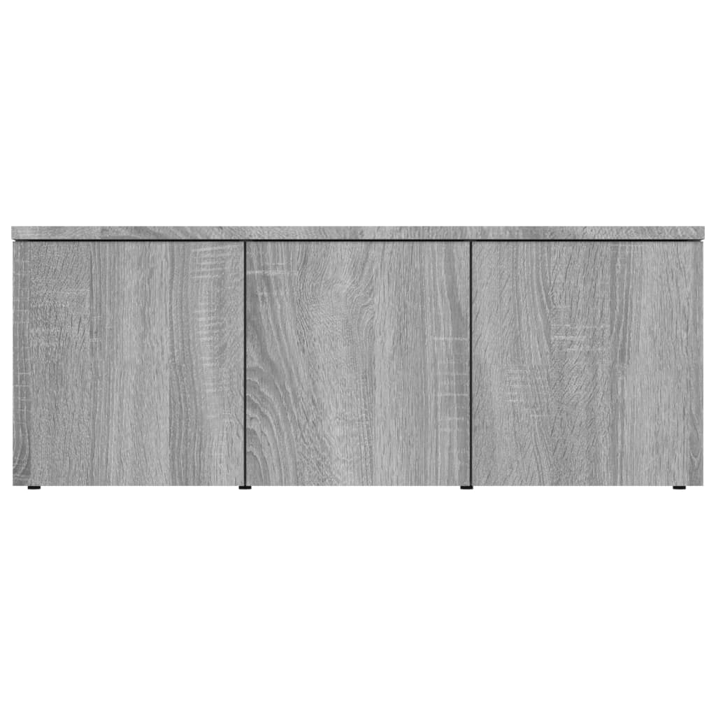 vidaXL TV Cabinet Grey Sonoma 80x34x30 cm Engineered Wood