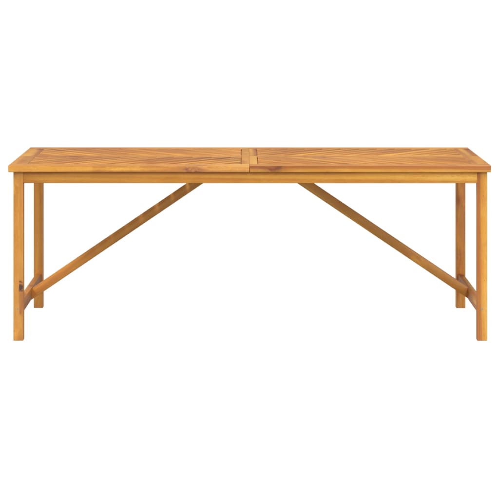 vidaXL Garden Dining Table 200x90x74 cm Solid Wood Acacia