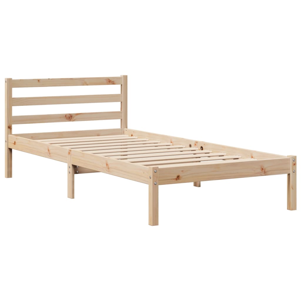 vidaXL Bed Frame without Mattress 90x200 cm Solid Wood Pine