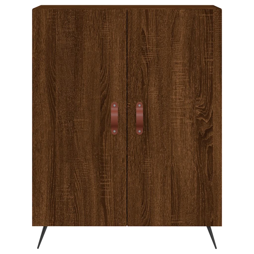 vidaXL Highboard Brown Oak 69.5x34x180 cm Engineered Wood