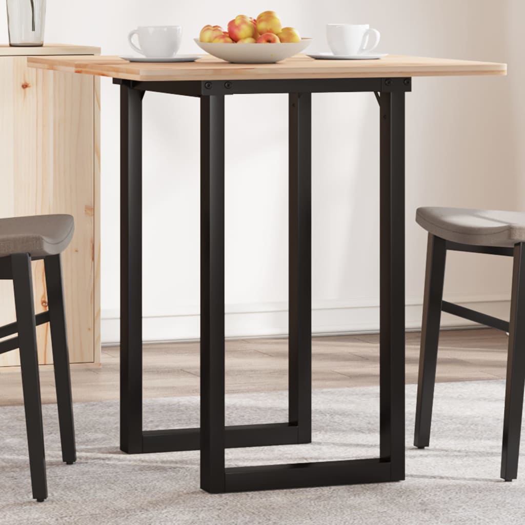 vidaXL Dining Table Legs O-Frame 50x40x73 cm Cast Iron