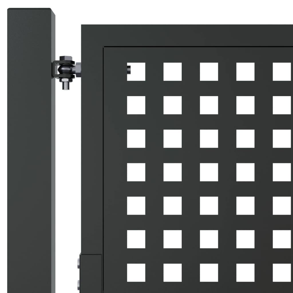 vidaXL Garden Gate Anthracite 105x225 cm Steel