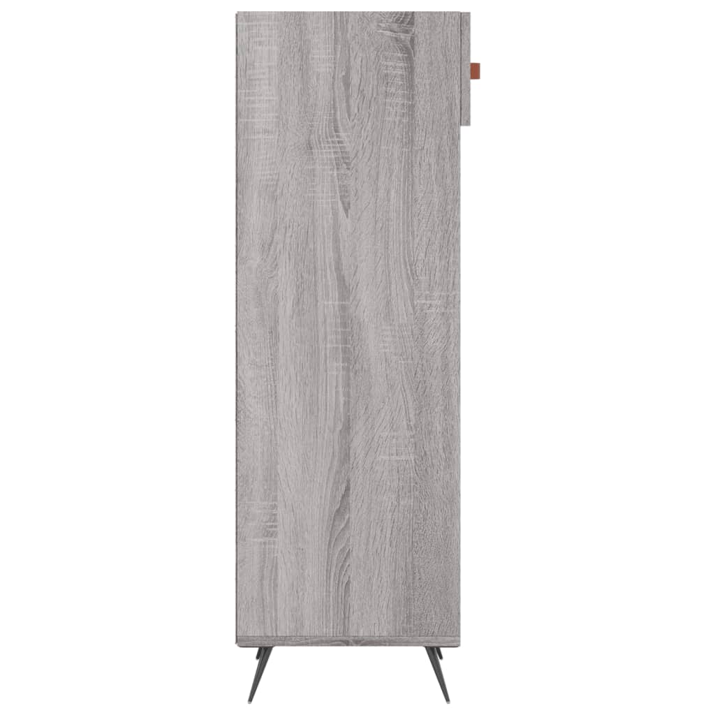 vidaXL Shoe Cabinet Grey Sonoma 30x35x105 cm Engineered Wood