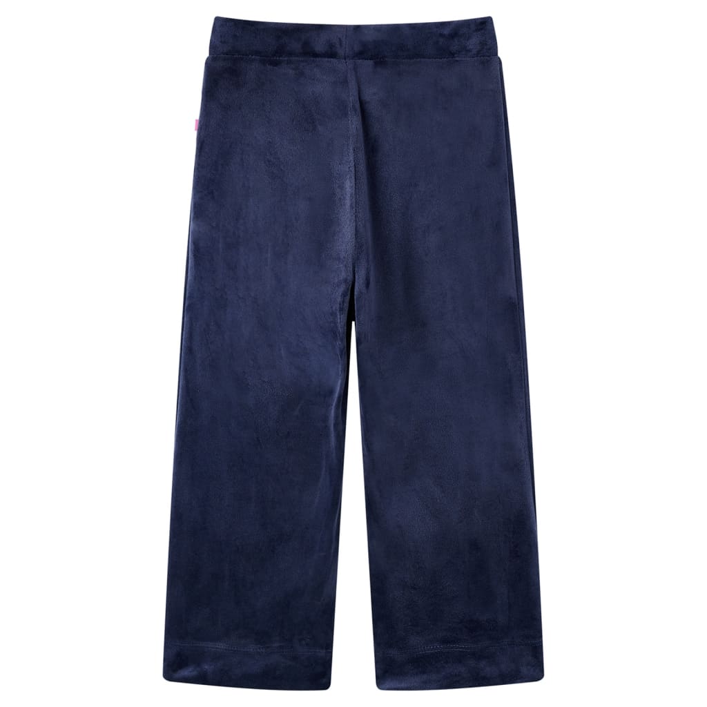 Kids' Pants Velvet Dark Blue 116