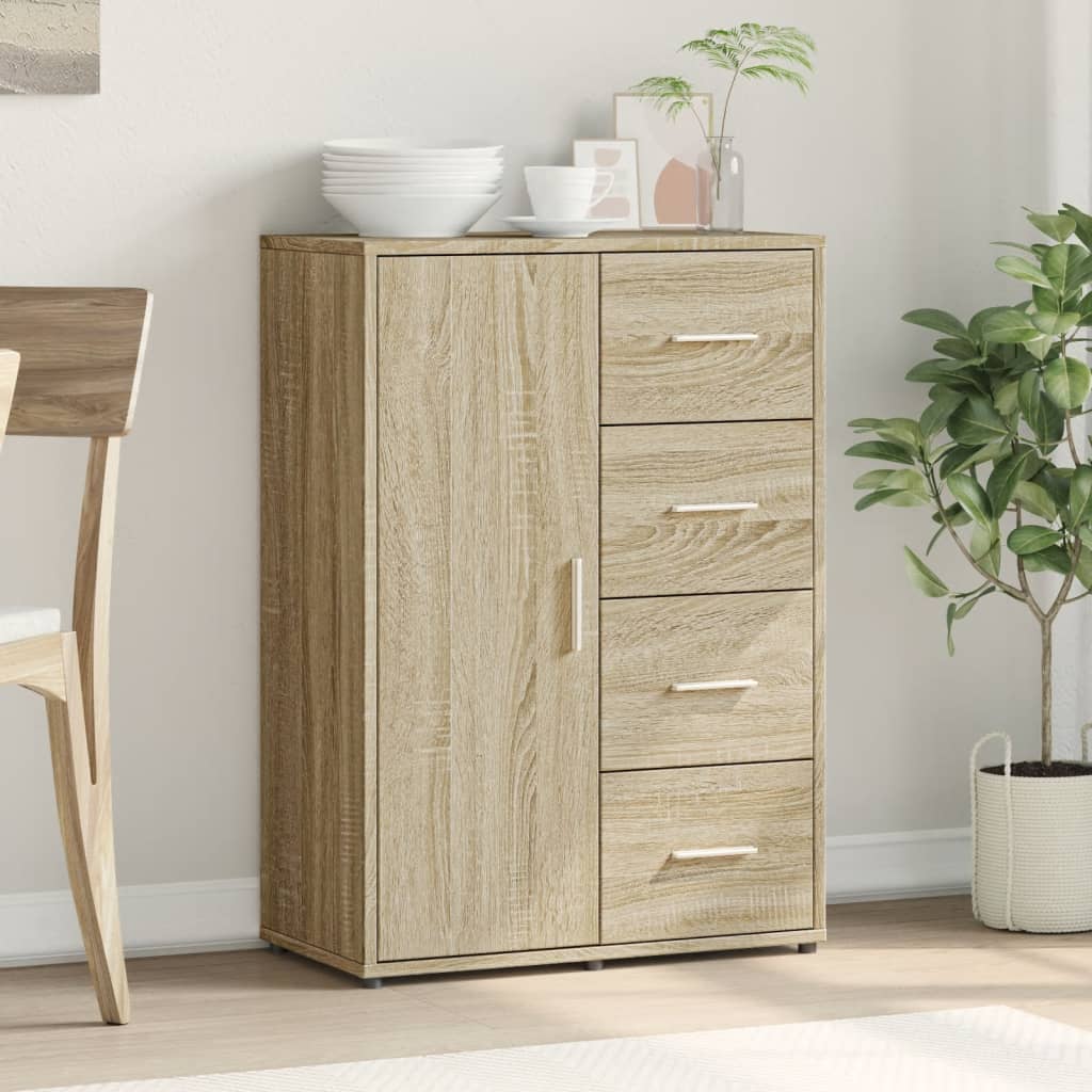 vidaXL Sideboard Sonoma Oak 60x31x84 cm Engineered Wood