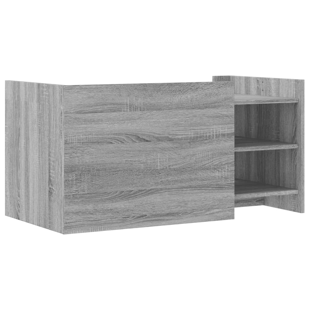 vidaXL Coffee Table Grey Sonoma 100x50x50 cm Engineered Wood