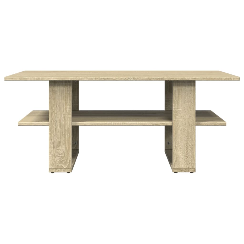 vidaXL Coffee Table Sonoma Oak 102x55x42 cm Engineered Wood