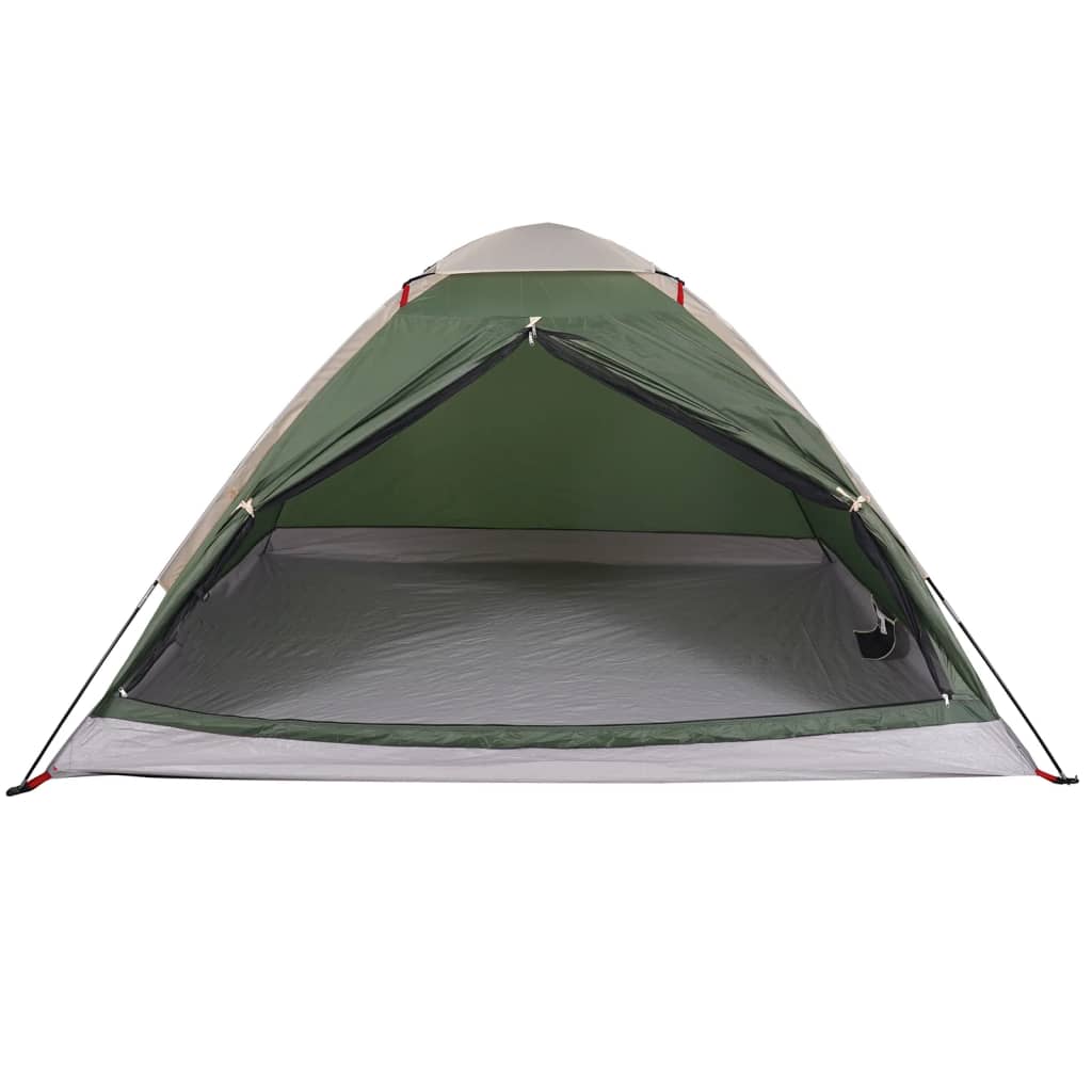 vidaXL Camping Tent Dome 2-Person Green Waterproof