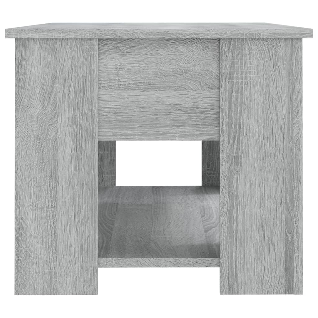 vidaXL Coffee Table Grey Sonoma 79x49x41 cm Engineered Wood