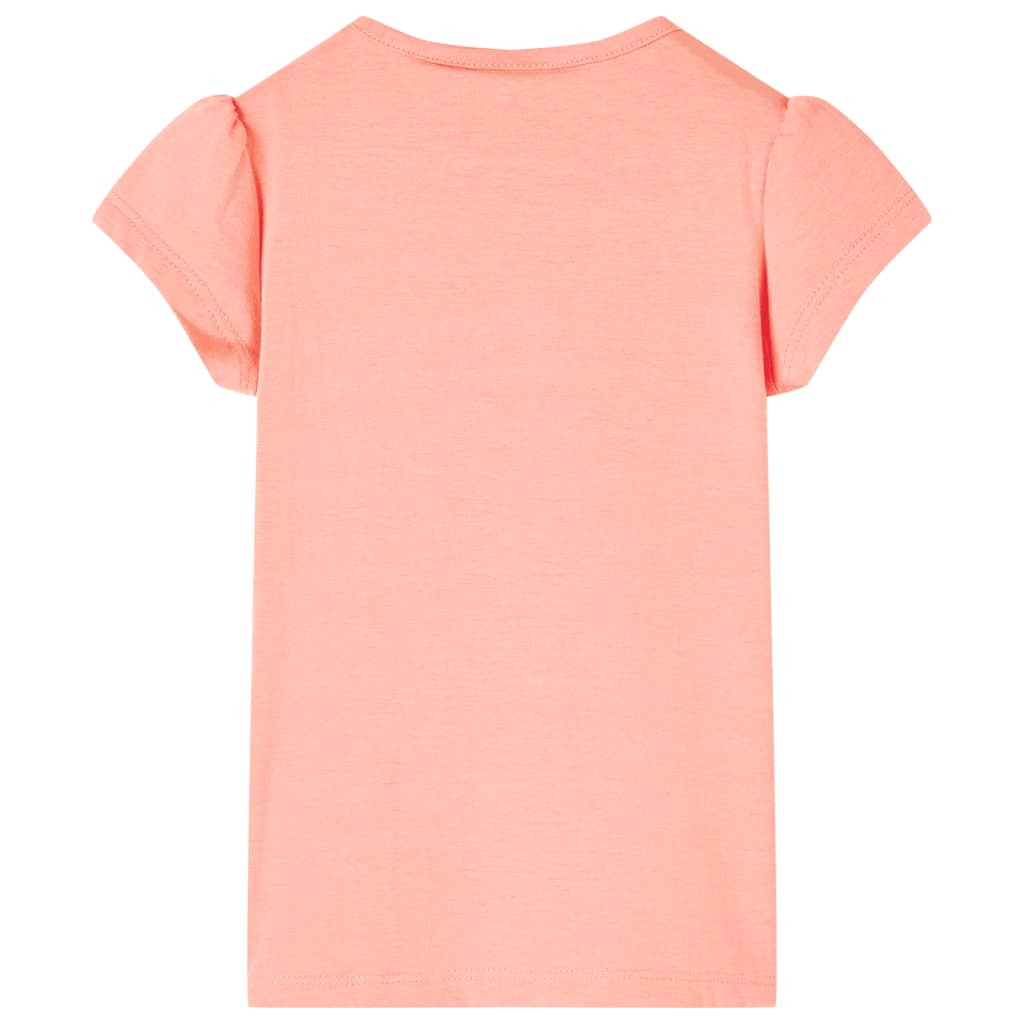 Kids' T-shirt Neon Coral 140