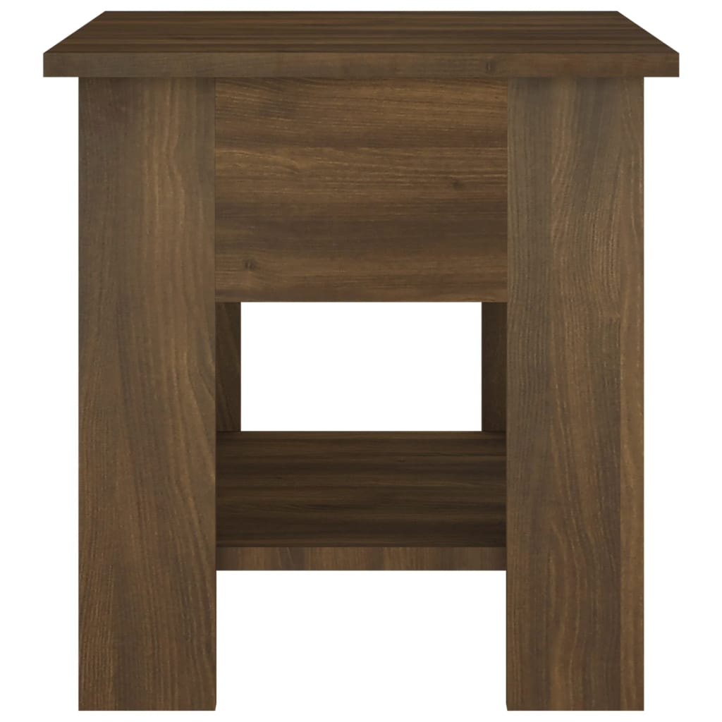 vidaXL Coffee Table Brown Oak 40x40x42 cm Engineered wood