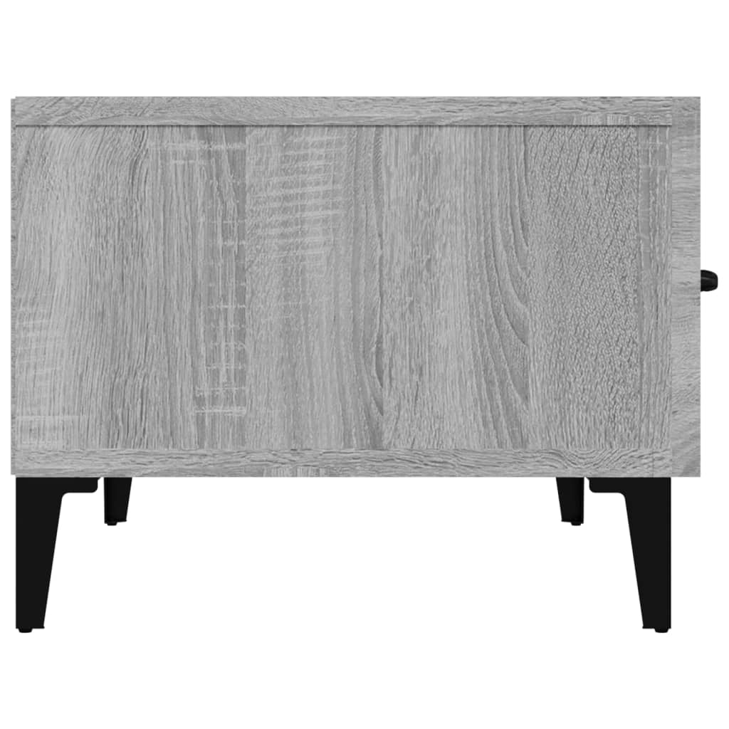 vidaXL TV Cabinet Grey Sonoma 150x34,5x30 cm Engineered Wood