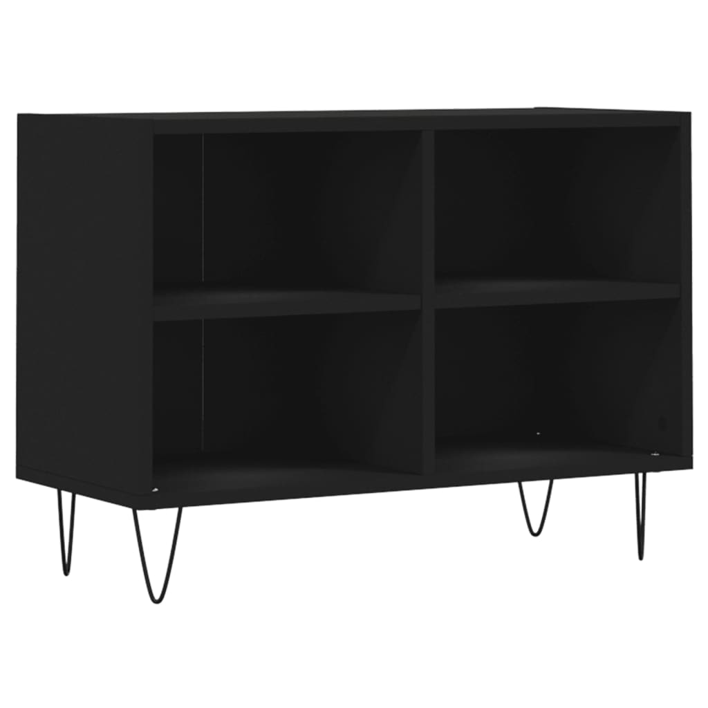 vidaXL TV Cabinet Black 69.5x30x50 cm Engineered Wood