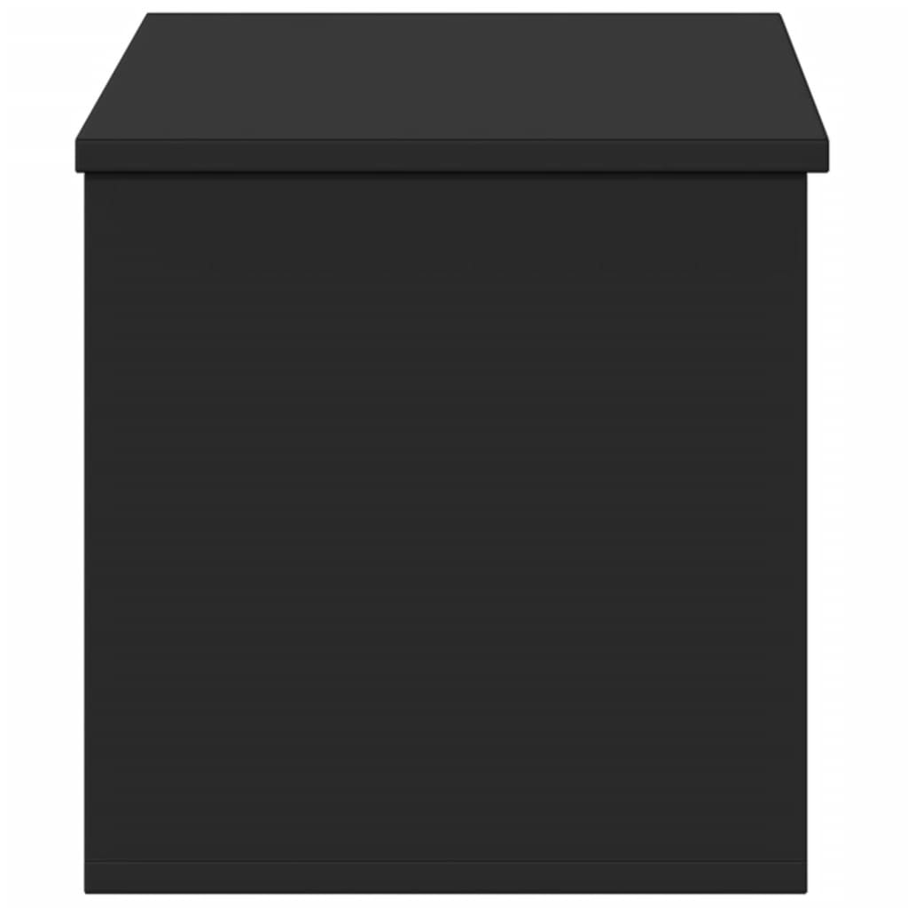 vidaXL Storage Box Black 90x35x35 cm Engineered Wood