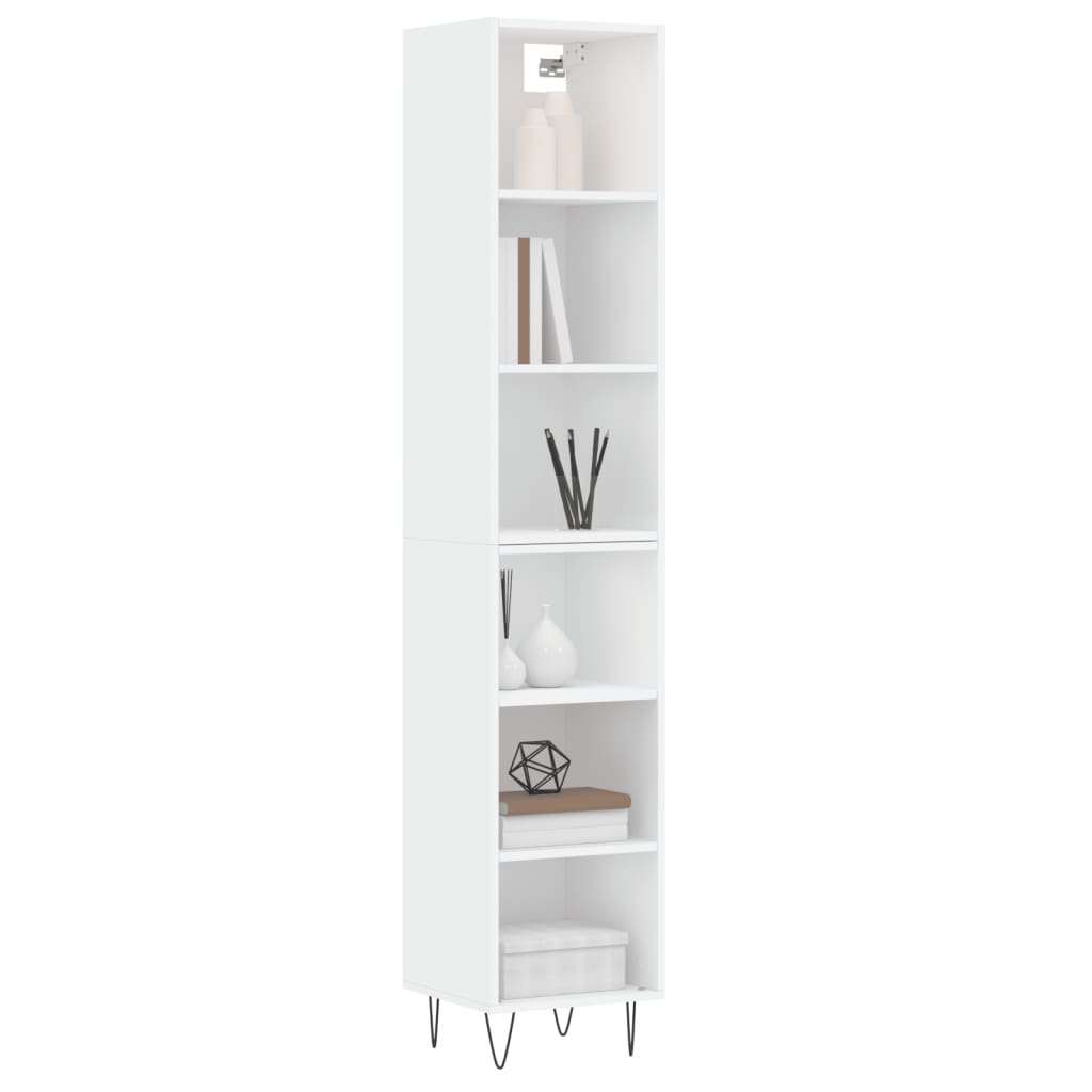 vidaXL Highboard White 34.5x32.5x180 cm Engineered Wood