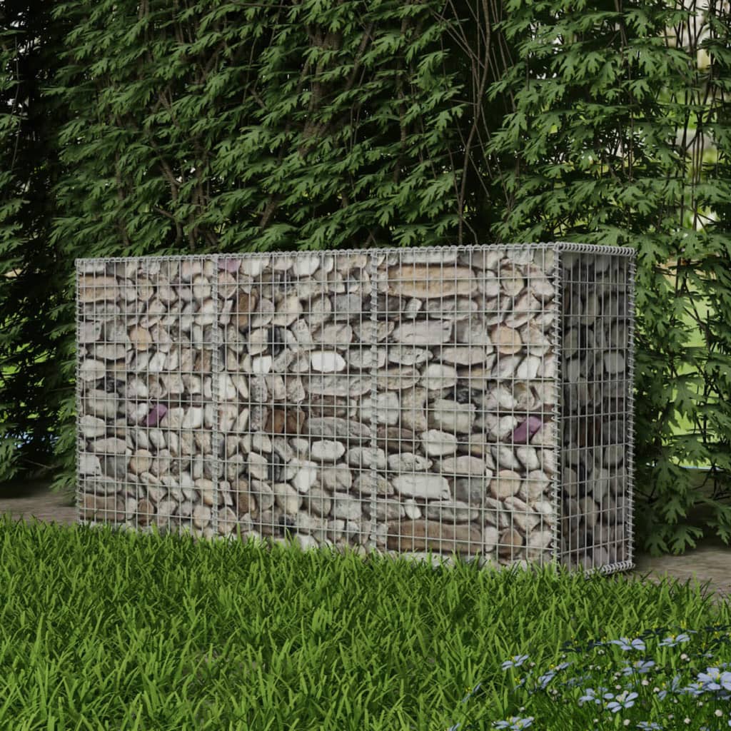 vidaXL Gabion Basket Galvanised Steel 200x50x100 cm