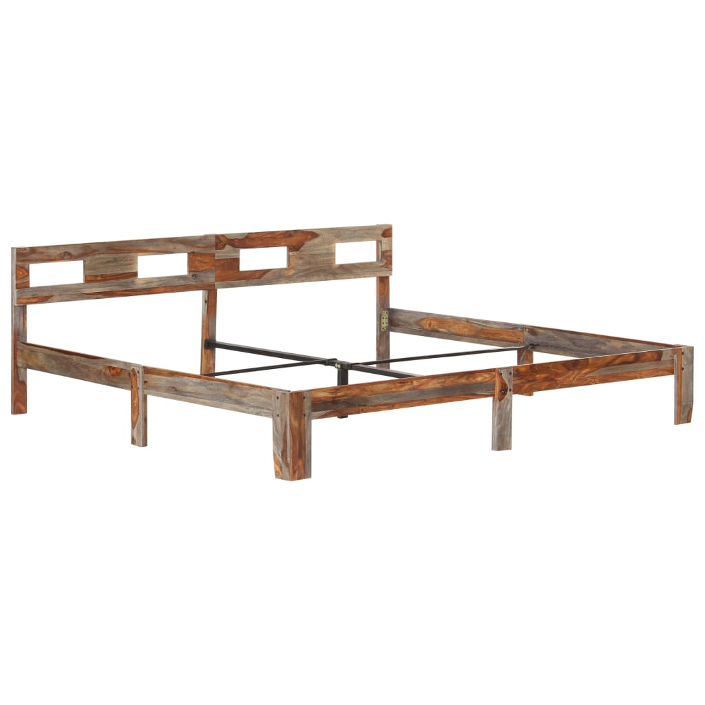 vidaXL Bed Frame without Mattress Solid Wood 200x200 cm