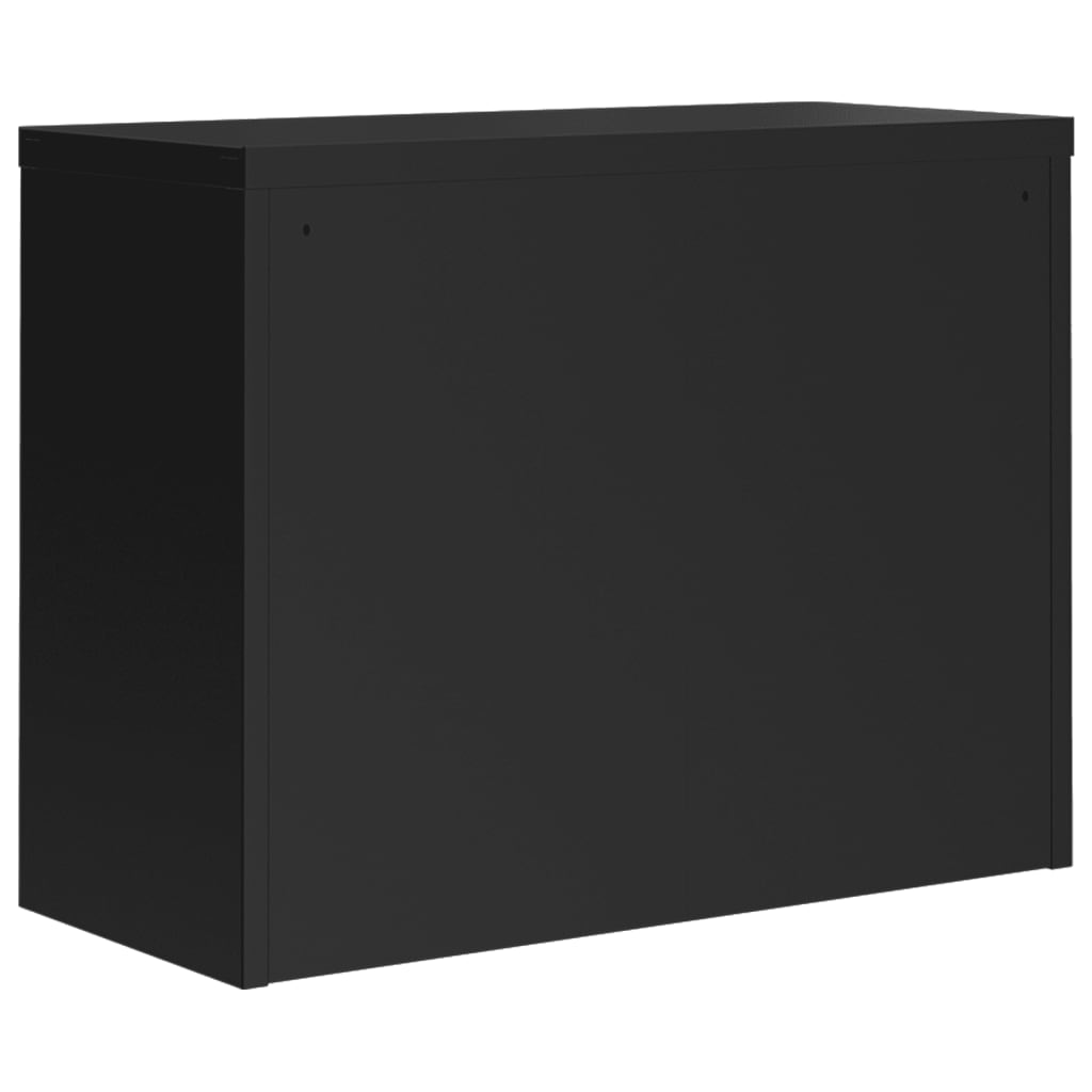 vidaXL File Cabinet Black 90x40x110 cm Steel