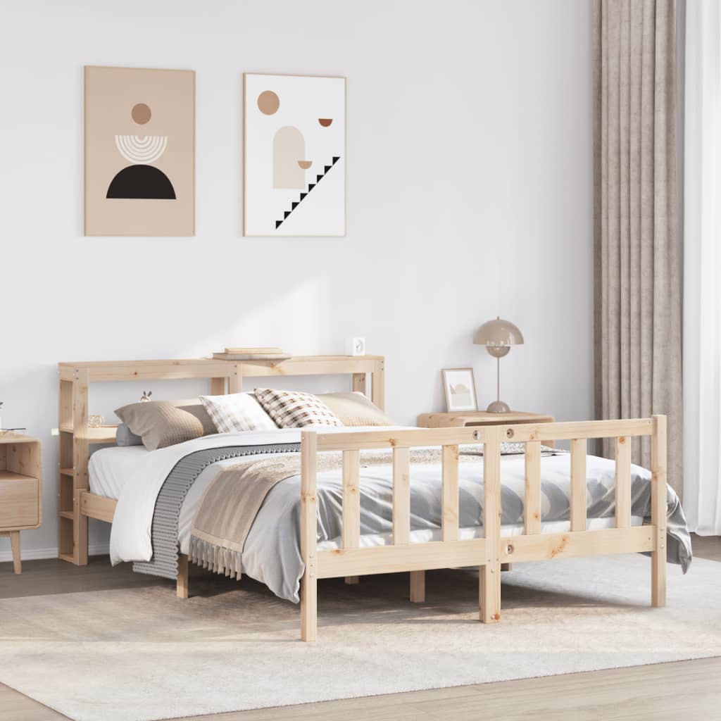 vidaXL Bed Frame without Mattress 160x200 cm Solid Wood Pine